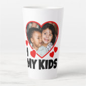 Ik hoor mijn Kinder persoonlijke foto Latte Mok (Voorkant)