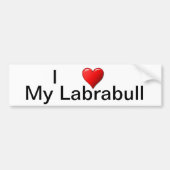 Ik hoor mijn labrabull bumpersticker (Voorkant)