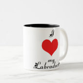 Ik hoor mijn labradoodle Mok (Voorkant rechts)