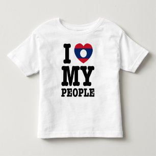 Ik hoor mijn Laotiaanse mensen Kinder Shirts