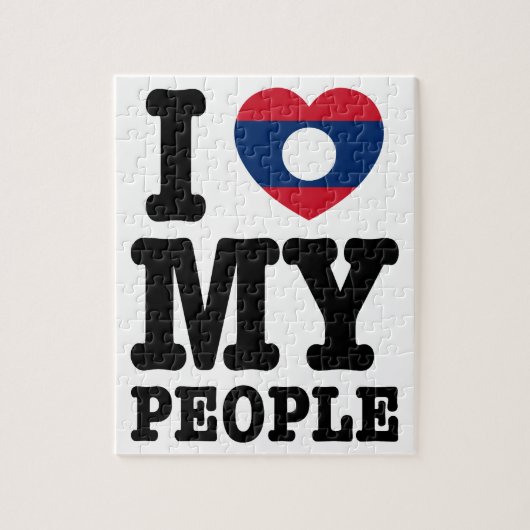 Ik hoor mijn Laotiaanse mensen Legpuzzel (Verticaal)