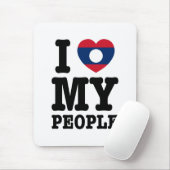 Ik hoor mijn Laotiaanse mensen Muismat (Met muis)