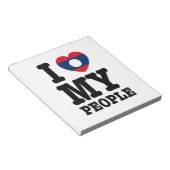 Ik hoor mijn Laotiaanse mensen Notitieblok (Schuin)