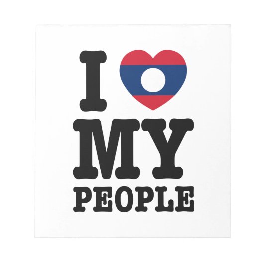 Ik hoor mijn Laotiaanse mensen Notitieblok (Voorkant)