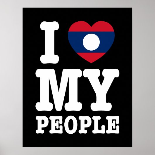 Ik hoor mijn Laotiaanse mensen Poster (Voorkant)