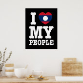 Ik hoor mijn Laotiaanse mensen Poster (Keuken)