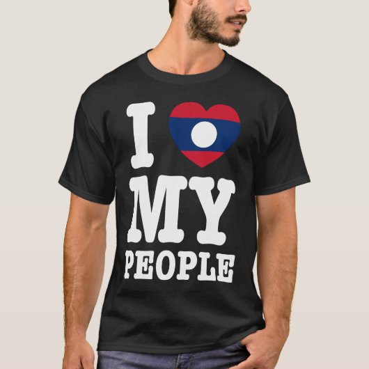 Ik hoor mijn Laotiaanse mensen T-shirt (Voorkant)
