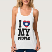 Ik hoor mijn Laotiaanse mensen Tanktop (Voorkant)