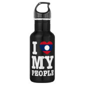 Ik hoor mijn Laotiaanse mensen Waterfles (Voorkant)