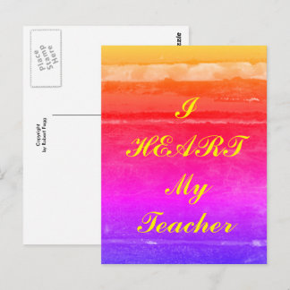 "Ik hoor mijn leraar" appreciatie briefkaart