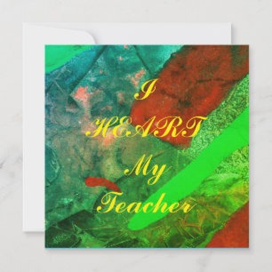 "Ik hoor mijn leraar" appreciatie briefkaart