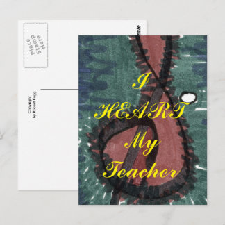 "Ik hoor mijn leraar" appreciatie briefkaart