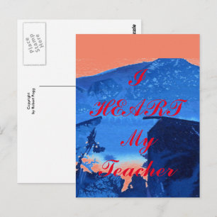 "Ik hoor mijn leraar" appreciatie briefkaart
