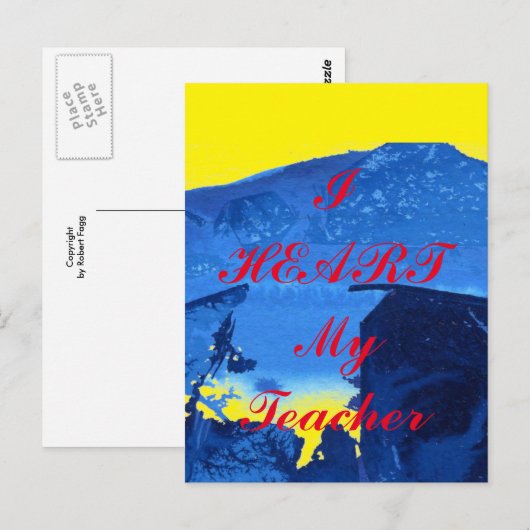 "Ik hoor mijn leraar" appreciatie briefkaart (Voorkant / Achterkant)