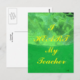 "Ik hoor mijn leraar" appreciatie briefkaart