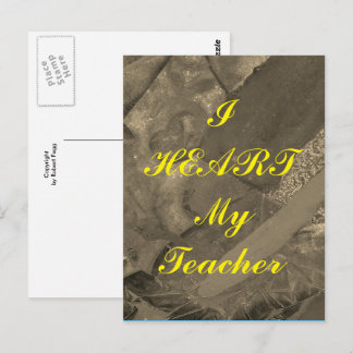 "Ik hoor mijn leraar" appreciatie briefkaart