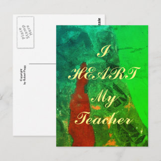 "Ik hoor mijn leraar" appreciatie briefkaart