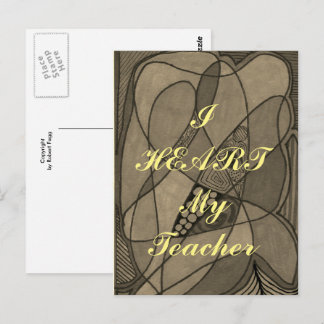 "Ik hoor mijn leraar" appreciatie briefkaart
