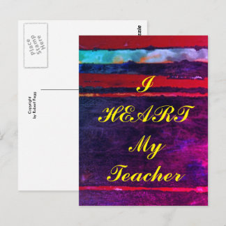 "Ik hoor mijn leraar" appreciatie briefkaart