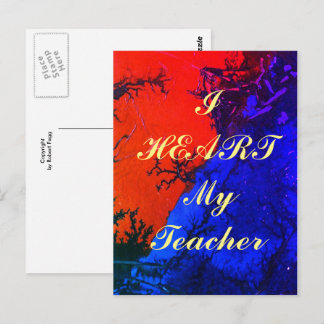 "Ik hoor mijn leraar" appreciatie briefkaart