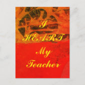 "Ik hoor mijn leraar" appreciatie briefkaart (Voorkant)