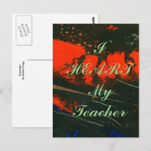 "Ik hoor mijn leraar" appreciatie briefkaart