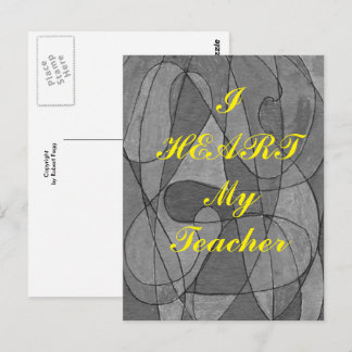 "Ik hoor mijn leraar" appreciatie briefkaart