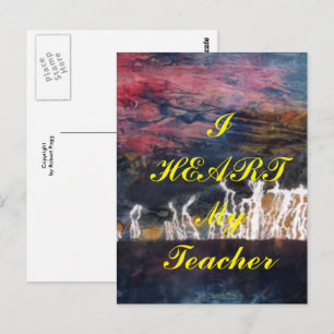 "Ik hoor mijn leraar" appreciatie briefkaart