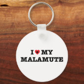 Ik hoor mijn Malamute Sleutelhanger (Voorkant)
