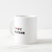 Ik hoor mijn Maltees Koffiemok (Voorkant links)