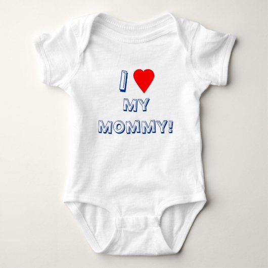 Ik hoor mijn mama. Baby Romper (Voorkant)
