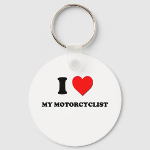 Ik hoor mijn motorrijder sleutelhanger