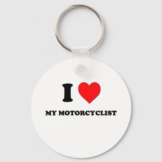Ik hoor mijn motorrijder sleutelhanger (Voorkant)
