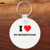 Ik hoor mijn motorrijder sleutelhanger (Voorkant)