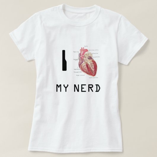 Ik hoor mijn nerd t-shirt (Design voorkant)