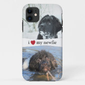 Ik hoor mijn Newfie Newfoundland Case-Mate iPhone Case (Achterkant)