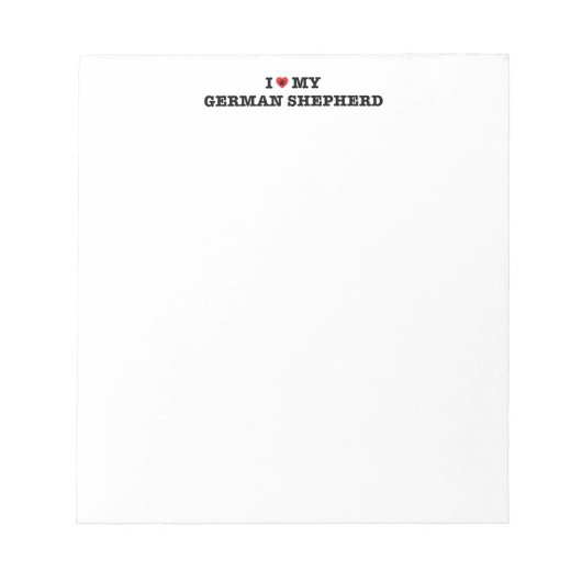 Ik hoor mijn Notitieblok van de Duitse herder (Voorkant)