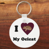 Ik hoor mijn Ocicat Sleutelhanger (Voorkant)