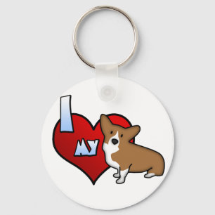 Ik hoor mijn Pembroke Welsh Corgi Sleutelhanger