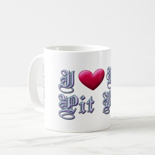 Ik hoor mijn Pit Bull Mok (Voorkant links)