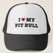 Ik hoor mijn pit bull Trucker Hat Pet (Voorkant)