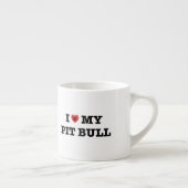 Ik hoor mijn pitbull espresso kop (Rechts)
