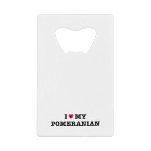 Ik hoor mijn Pommeren Creditkaart Flessenopener