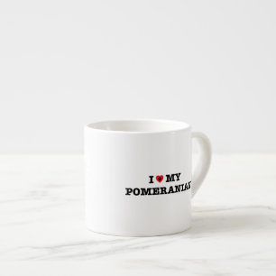 Ik hoor mijn Pommeren Espresso Kop