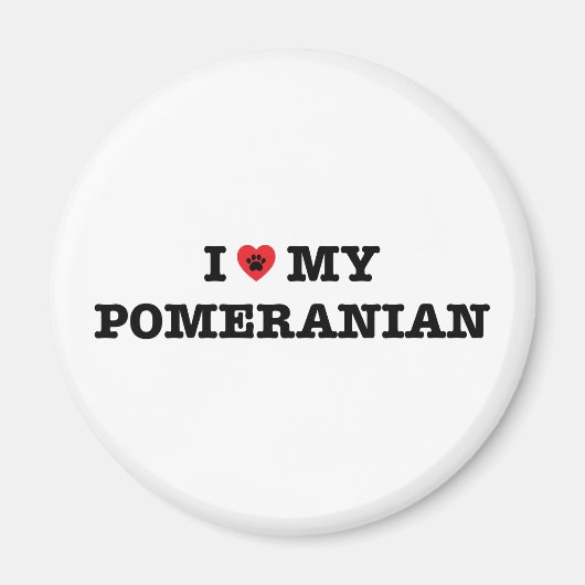 Ik hoor mijn Pommeren Magneet (Voorkant)