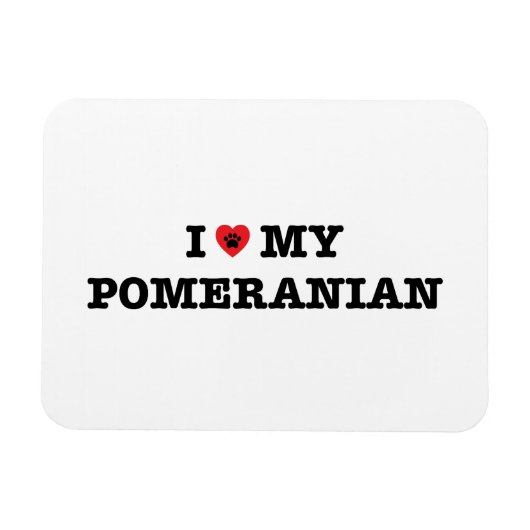 Ik hoor mijn Pommeren Magneet (Horizontaal)