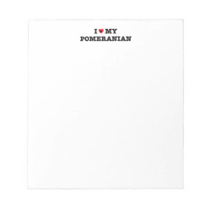 Ik hoor mijn Pommeren Notitieblok