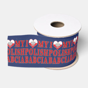 Ik hoor mijn Poolse Babcia Grosgrain Lint
