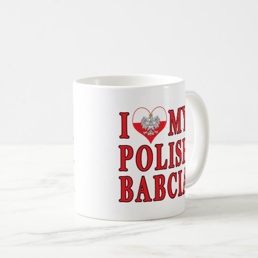 Ik hoor mijn Poolse Babcia Koffiemok (Voorkant rechts)