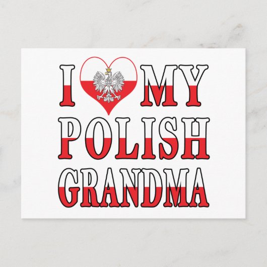 Ik hoor mijn Poolse oma Briefkaart (Voorkant)